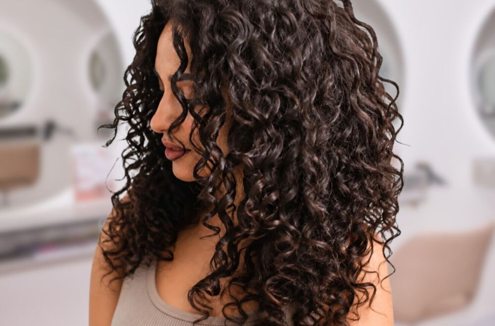 Curly hair